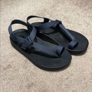 Chaco Blue and Black Adventure Sandals